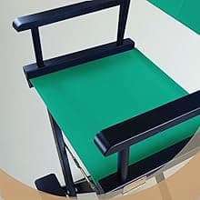 Casual Home 24" Director's Chair Black Frame-with Black Canvas, Counter Height