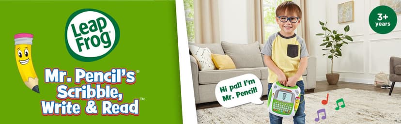 LeapFrog Mr Pencil's Scribble Write and Read, Green B0BRXPG99Q