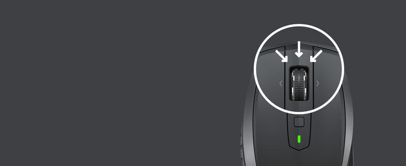 Logitech MX Anywhere 2S Bluetooth Edition Compact Wireless Mouse, No USB Receiver - Use On Any Surface, Hyper-Fast Scrolling, Rechargeable, Control Up to 3 Apple Mac and Windows Computers and Laptops