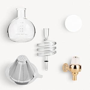 Yama Glass 8-Cup Stovetop Siphon Coffee Maker, 24 Oz Vacuum Brew, Heat-Resistant Borosilicate Glass