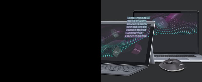 Logitech M720 Triathlon Wireless Mouse, Bluetooth, USB Unifying Receiver, 1000 DPI, 6 Programmable Buttons, 2-Year Battery, Compatible with Laptop, PC, Mac, iPadOS - Black