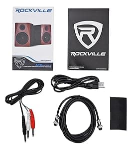 2) Rockville APM6W 6.5" 2-Way 350W Active/Powered USB Studio Monitor Speakers