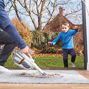 BLACK+DECKER Dust Buster Hand Held Vacuum Cordless Rechargeable, Portable Vacuum for Car, Extended Runtime, Powerful Suction, Extra Long Crevice Tool, AdvancedClean+ (HHVK320J10)