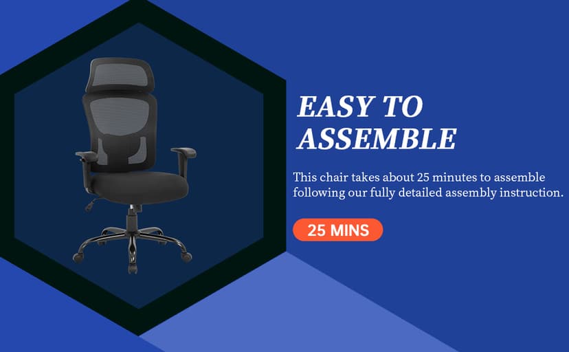 Big and Tall Office Chair Ergonomic Chair 400lbs Wide Seat Executive Desk Chair with Lumbar Support Adjustable Armrest Headrest High Back Mesh Computer Chair Rolling Swivel Task Chair(Black)