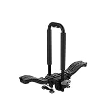 Thule Compass Kayak and SUP roof Rack - Carries 2 Kayaks or 2 SUPs - J-Style Carrier - Universal mounting Hardware Included - Fits 36" Wide Kayaks and SUPs - 130lb Weight Limit