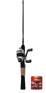 Zebco 33 Micro Spincast Reel and Fishing Rod Combo, 2-Piece Rod with Durable Fiberglass Fishing Pole, Quickset Anti-Reverse Fishing Reel with Bite Alert