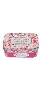 Christian Art Gifts Scripture Prayer Cards In Tin | Grace Notes For Today – 50 Double Sided Cards | Bible Verse Encouraging Gift for Women