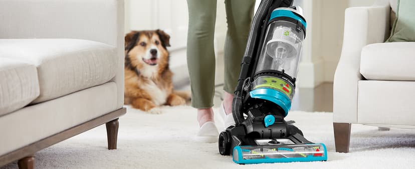 Bissell 2254 CleanView Swivel Rewind Pet Upright Bagless Vacuum, Automatic Cord Rewind, Swivel Steering, Powerful Pet Hair Pickup, Specialized Pet Tools, Large Capacity Dirt Tank, Teal
