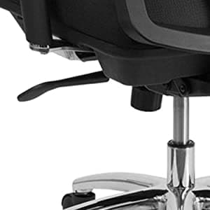 Flash Furniture HERCULES Series 24/7 Intensive Use Big & Tall 350 lb. Rated Black Mesh Multifunction Swivel Ergonomic Office Chair