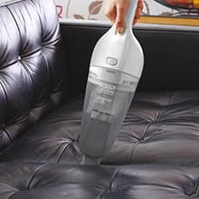 BLACK+DECKER Cordless Lithium Handheld Power Vacuum with Wall Mount Base and Charger, White (HNV220BCZ10FF)