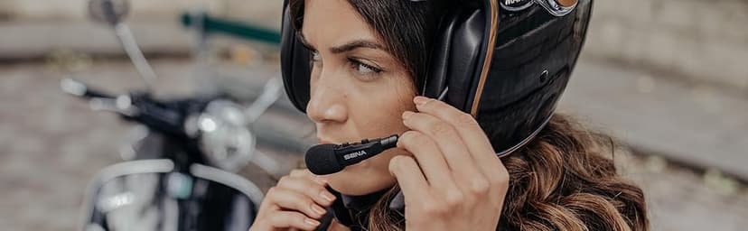 Sena 3S Plus Boom Motorcycle Bluetooth Headset, Black
