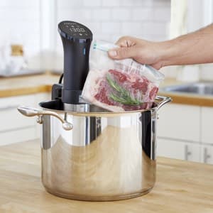 Anova Culinary Vacuum Sealer, Slim & Compact, Includes 10 Pre-Cut Bags (BPA-Free), Wet & Dry Dual Food Vacuum Sealer Machine for Sous Vide and Long-Term Storage, 2-Year Warranty