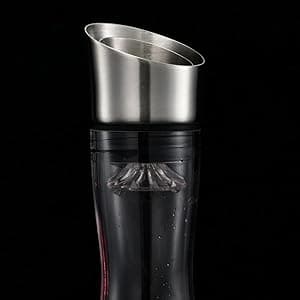 Wine Decanter Built-in Aerator Pourer, Wine Carafe, Red Wine Decanter,100% Lead-free Crystal Glass, Wine Hand-held Aerator, Wine Gift, Wine Accessories (Clear,Crystal)