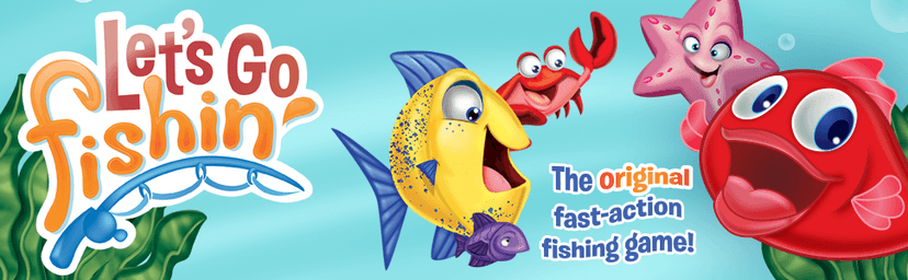 Let's Go Fishin' Game by Pressman - The Original Fast-Action Fishing Game!, 1-4 players