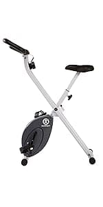 Marcy Foldable Upright Exercise Bike with Adjustable Resistance for Cardio Workout & Strength Training - Multiple Styles Available