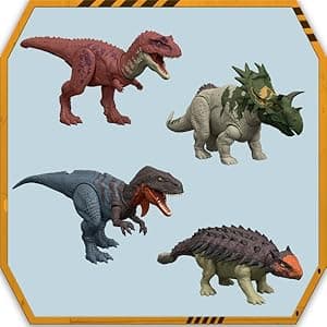Mattel Games UNO Jurassic World Rebirth Card Game in a Collectible Tin for Kids, Adults & Family with Special Rule & Images Inspired by the Movie