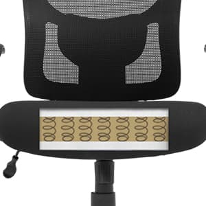 Big and Tall Office Chair Ergonomic Chair 400lbs Wide Seat Executive Desk Chair with Lumbar Support Adjustable Armrest Headrest High Back Mesh Computer Chair Rolling Swivel Task Chair(Black)