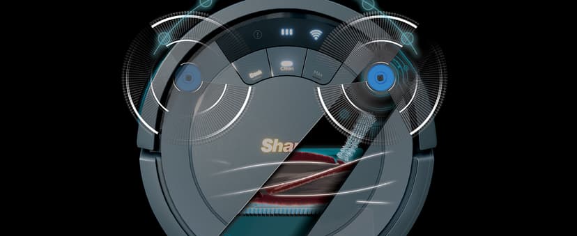 Shark AV753 ION Robot Vacuum, Tri-Brush System, Wifi Connected, 120 Min Runtime, Works with Alexa, Multi Surface Cleaning, Grey