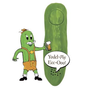 Archie McPhee Yodeling Pickle: A Musical Toy, Fun for All Ages, Great Gift, Hours of Mindless Entertainment, Multi-colored