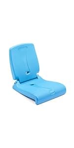 Step2 Foldable Adult Flip Seat, Portable Outdoor Chair for Poolside, Tailgating, Camping, Picnic Chair, Provides Back Support When Sitting on Ground, White