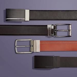 Perry Ellis Men's Portfolio Braided Leather Belt