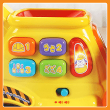 VTech Pop-a-Balls Push and Pop Bulldozer, Yellow B06WV7VBY5