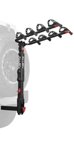 Allen Sports Deluxe 4-Bike Hitch Mount Rack (2-Inch Receiver) , Black