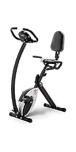 Marcy Foldable Upright Exercise Bike with Adjustable Resistance for Cardio Workout & Strength Training - Multiple Styles Available