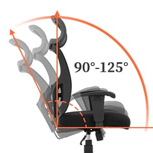 Big and Tall Office Chair Ergonomic Chair 400lbs Wide Seat Executive Desk Chair with Lumbar Support Adjustable Armrest Headrest High Back Mesh Computer Chair Rolling Swivel Task Chair(Black)