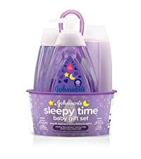 Bedtime Bath, Bedtime Lotion, & Calming Shampoo Gift Set with NaturalCalm Aromas Johnson's Baby Sleepy Time Gift Set, 3 Items B07DGPGR56