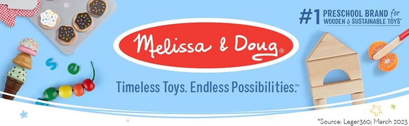 Melissa & Doug Dust Sweep Mop 6-Piece Pretend Play Set, Toddler Toy Cleaning, Pretend Play Home Cleaning, Kids Broom and Mop Set for Ages 3+
