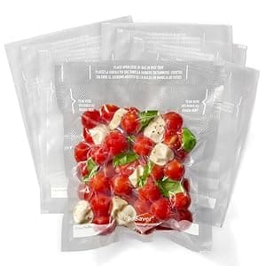 FoodSaver Quart Pre-Cut Vacuum Seal Bags, Easy Use Vacuum Storage Bags, Align to Seal and Tear to Open Vacuum Sealer Storage Bags, 43 Pack