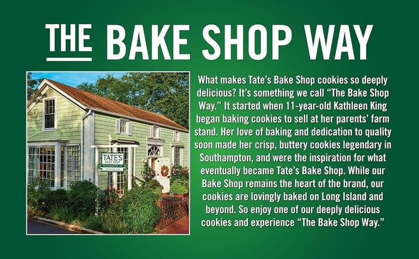 Tate's Bake Shop Cookies Gift Box, Chocolate Chip, Oatmeal Raisin, Salted Caramel and Lemon Cookies, 14 oz
