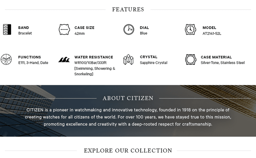 Citizen Men's Classic Corso Eco-Drive Watch, Chronograph, 12/24 Hour Time, Date, Sapphire Crystal