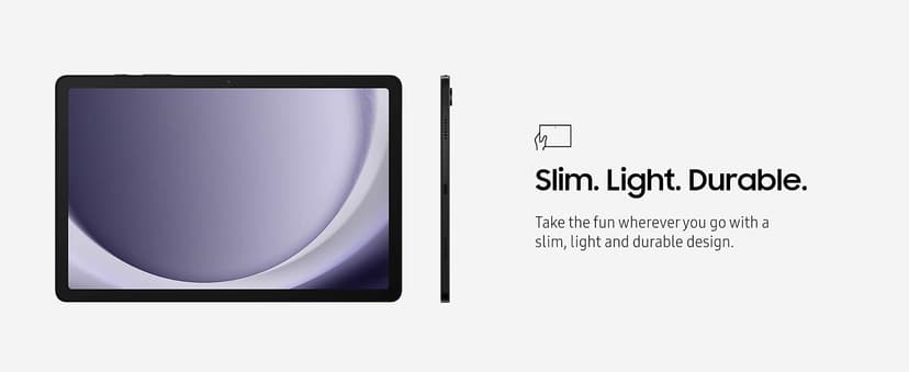 Samsung Galaxy Tab A9+ Plus 11” 64GB Android Tablet, Big Screen, Quad Speakers, Upgraded Chipset, Multi Window Display, Slim, Light, Durable, Kids Friendly Design, US Version, 2024, Silver