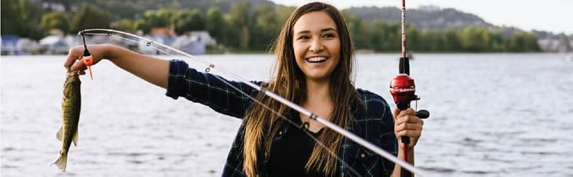 Zebco 33 Cork Reel and Fishing Rod Combo, Graphite Rod with Cork Handle, QuickSet Anti-Reverse Fishing Reel with Bite Alert, Black