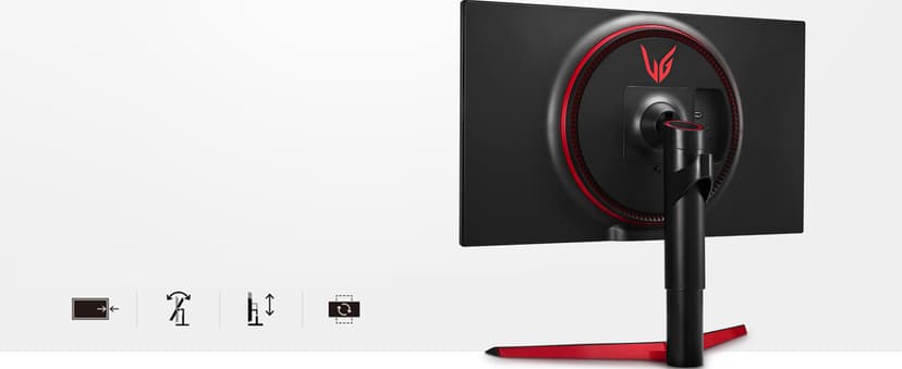 LG 27GL83A-B 27-Inch Ultragear QHD 2560 x 1440 IPS Gaming Monitor, 144Hz, 1ms (GtG), NVIDIA G-SYNC, AMD FreeSync, HDR10, HDMI, DisplayPort, Tilt/Height/Pivot Adjustable Stand, Black
