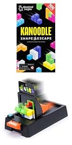 Educational Insights Kanoodle - Original 3D Brain Teaser Puzzle, Single Player Mind Challenge Toys, Handheld Travel Games, Challenging Logic Puzzles and Gifts for Kids, Teens & Adults Ages 7+