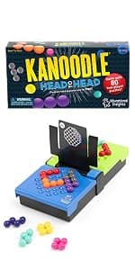 Educational Insights Kanoodle - Original 3D Brain Teaser Puzzle, Single Player Mind Challenge Toys, Handheld Travel Games, Challenging Logic Puzzles and Gifts for Kids, Teens & Adults Ages 7+