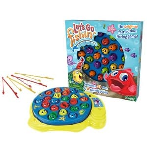 Let's Go Fishin' Game by Pressman - The Original Fast-Action Fishing Game!, 1-4 players