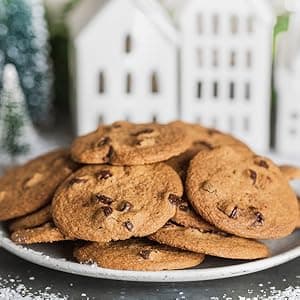 Tate's Bake Shop Cookies Gift Box, Chocolate Chip, Oatmeal Raisin, Salted Caramel and Lemon Cookies, 14 oz