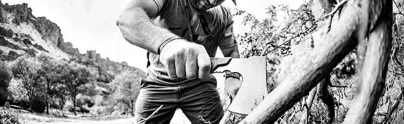 Gerber Gear Pack Hatchet - 3.5" Steel Blade Axe with Full Tang - Survival, Bushcraft and Camping Gear - with Mountable Nylon Sheath - Brown