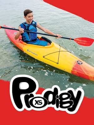 Perception Prodigy XS | Sit Inside Kayak For Kids and Petite Paddlers | Recreational Kayak for All Day Fun