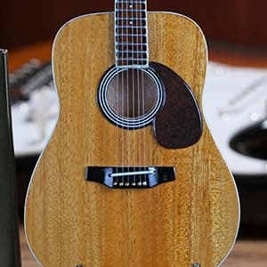 Axe Heaven AC-001 10-Inch Classic Natural Finish Acoustic Miniature Guitar Replica Collectible, Rosewood Finish Back