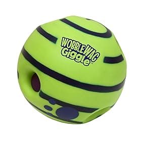 Wobble Wag Giggle Ball | Rolling Enrichment Toy for Fun Playtime, Interactive Play for Indoor or Outdoor, Keeps Dogs & Puppies Large, Medium or Small Busy & Moving, As Seen on TV | Pack of 1