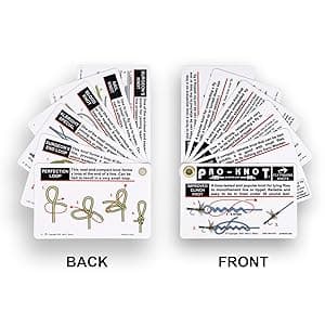 Pro-Knot Fly Fishing Knot Cards - Waterproof Knot Cards With 12 Best Fly Fishing Knots | Easy To Follow Knot Tying Instructions | Fly Fisherman Gift Idea