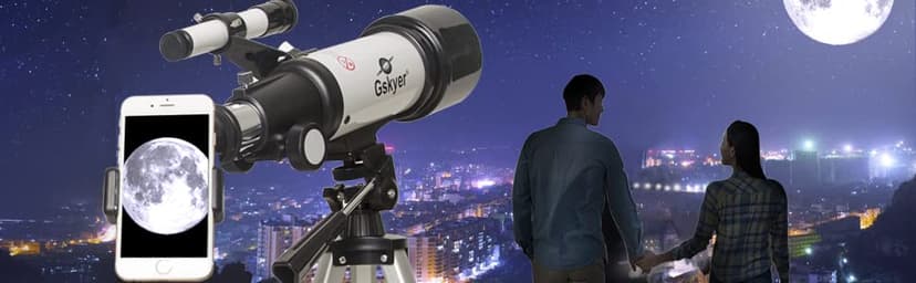Gskyer Telescope, 70mm Aperture 400mm AZ Mount Astronomical Refracting Telescope for Kids Beginners - Travel Telescope with Carry Bag, Phone Adapter and Wireless Remote.