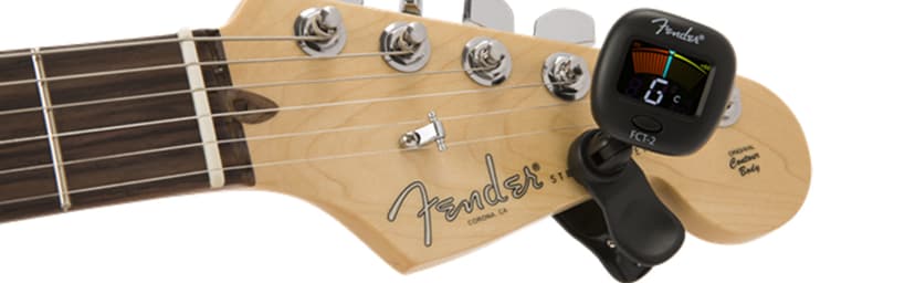 Fender FCT-2 Professional Multi-Instrument Clip-On Tuner for Guitar, Bass, Ukulele, and Violin