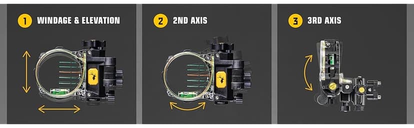 Trophy Ridge React Pro 5 Pin Bow Sight - Lighter, Stronger, More Reliable - Tool Less Windage and Elevation Adustability, 2nd/3rd Axis Leveling, Adjustable Click Light, Glow Ring