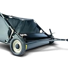 Agri-Fab 45-0320 42" Tow-Behind Lawn Sweeper, 12 cu. ft Hopper Bag Capacity; Leaf & Grass Catcher, with Adjustable Brush Height and Easy to Use Dumping Rope